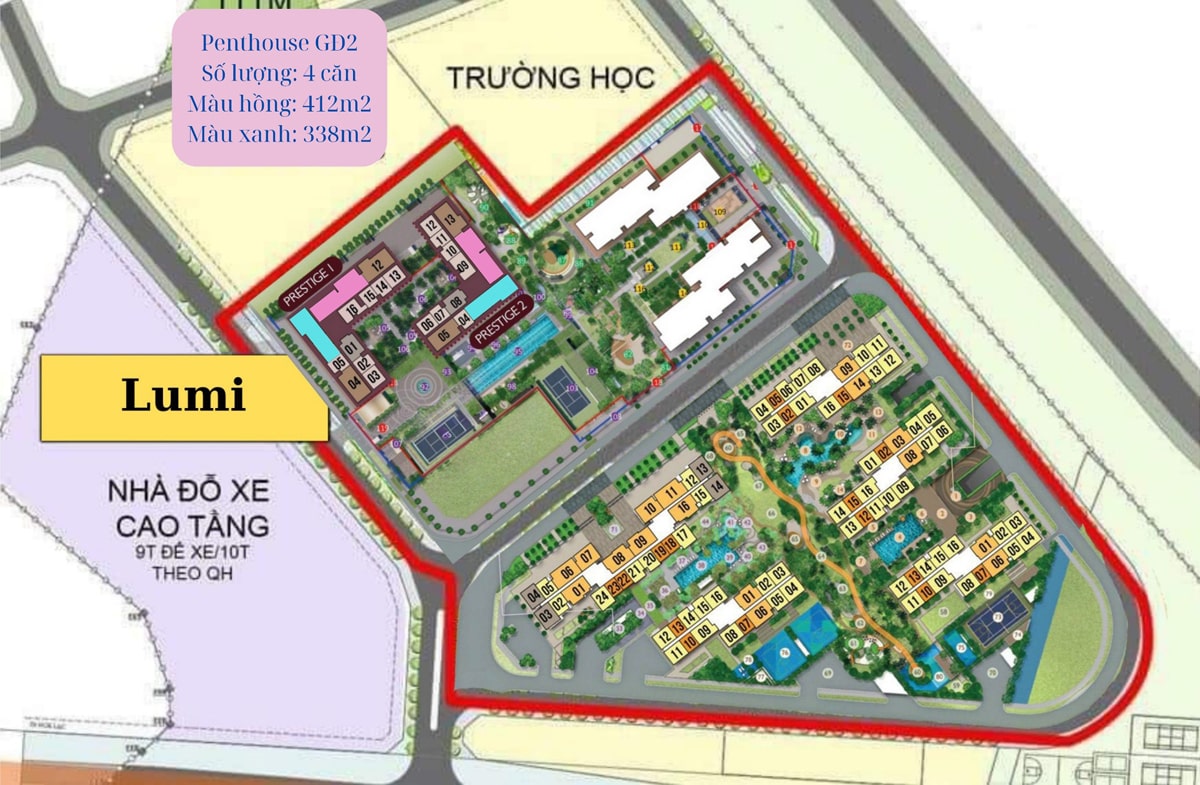 Tong mat bang Lumi Ha Noi