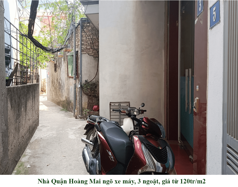 Nha hoang mai ngo xe may